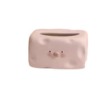 Light Luxury Ceramic Cloud Tissue Box Electroplated Desktop Paper Holder for Bathroom, Living Room & Vanity
