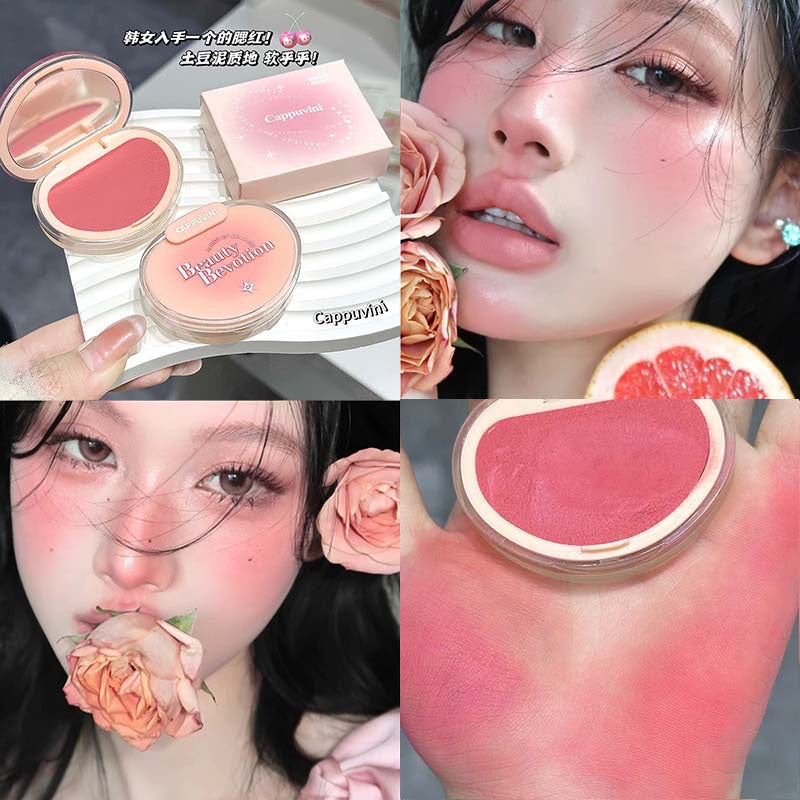 Waterproof High Pigment Matte Blush Powder Long Lasting Face Makeup