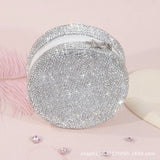 Portable Round Jewelry Box PU Zipper Storage Case for Rings, Earrings & Necklaces