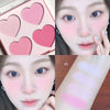 Heart-Shaped 4-Color Matte Blusher Palette Long Lasting Private Label Blush Compact