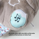 Breathing Otter Sleep and Playmate Otter Musical Stuffed Baby Plush Toy with Light Sound