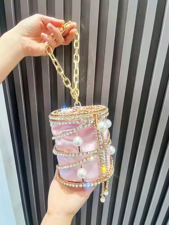 Luxury Rhinestone Bird Cage Purse Designer Evening Clutch for Weddings & Gifts