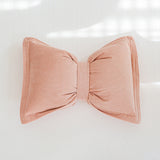 Pink Bowknot Plush Flower Pillow Cushion Super Soft Sofa & Bed Decor Without Core