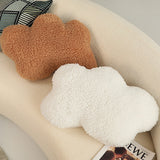Cloud Shaped Plush Pillow Nordic Style Soft Decorative Cushion for Living Room & Bedroom