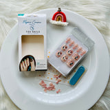 Crystal & Glitter Design Toe Nail Art Set