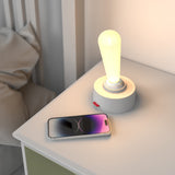USB Rechargeable LED Night Light2-Mode Adjustable Brightness Silicone Desk Lamp for Home, Office & Kids' Rooms