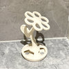 Ceramic Flower Toothbrush Holder Multifunctional Bathroom Organizer StandCompact & Stable Floral Sink Accessory