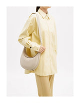 Crescent Hobo Shoulder Bag Luxury Genuine Leather Half Moon Handbag for Women SparkelsSparkels