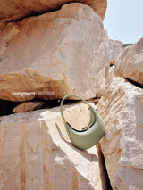 Crescent Hobo Shoulder Bag Luxury Genuine Leather Half Moon Handbag for Women SparkelsSparkels