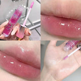 Magic Crystal Wand Lip Gloss Hydrating Plumping Shine Gloss with Glitter Tint for Women SparkelsSparkels