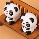 Solar Powered Cute Panda Bobblehead Dashboard Decoration