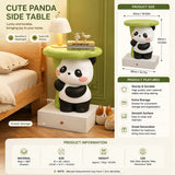 Cute Panda Bedside Table with Storage Cartoon Side Table & Nightstand
