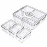 Multi Compartment Spice & Dry Food Storage Organizer Box