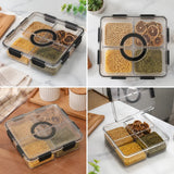 4-Compartment Spice & Dry Food Storage Organizer Box