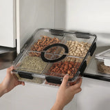 4-Compartment Spice & Dry Food Storage Organizer Box