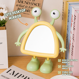 Cute Alien Vanity Makeup Mirror Kawaii Desktop Decorative Mirror for Kids & Girls