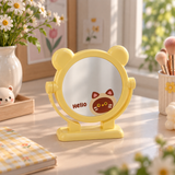 Cute Bear Ear Cartoon Rotating Vanity Mirror
