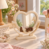 Cute Heart Shaped LOVE Vanity Mirror