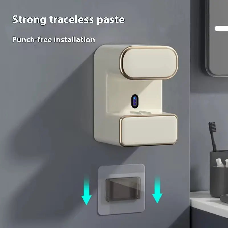 Automatic Touchless Toothpaste Dispenser with UV Toothbrush Holder Wall Mounted Sensor Smart Bathroom Organizer SparkelsSparkels