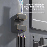 Automatic Touchless Toothpaste Dispenser with UV Toothbrush Holder Wall Mounted Sensor Smart Bathroom Organizer SparkelsSparkels