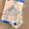 Kawaii Crystal Beaded Phone Wrist Strap with Big Bow Charm