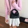 Soft Bow Knot Mini Handbag with Crossbody Strap