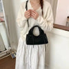 Chic Bow Accent Shoulder Bag Elegant & Soft Crossbody Handbag