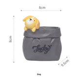 Kawaii Pen Holder Creative Paper Bag Flower Pot Makeup Storage Holder