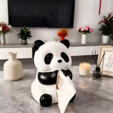 Cute Panda Tissue Box Holder Cartoon Tabletop Tissue Dispenser