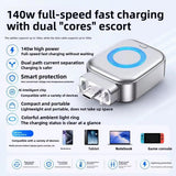 140W USB-C Fast Charging Adapter with Smart Power Protection & LED Light