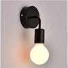 Minimalist Modern Wall Light Black & White Bulb Wall Sconce