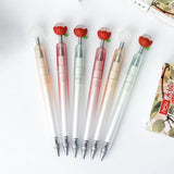 Kawaii Strawberry Bounce Gel Pen 0.5mm Black Ink Cute Spring-Top Pen