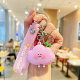 Cute Smile Cloud Keychain
