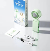 Portable Rechargeable Ice Cooling Clip Fan with LED Battery Display 360° Adjustable SparkelsSparkels