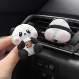 Cute Panda Car Air Vent Clip & Fridge Magnet Decoration