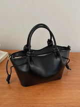 Knot Handle Shoulder Bag Minimal Everyday Crossbody Handbag