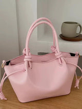 Knot Handle Shoulder Bag Minimal Everyday Crossbody Handbag