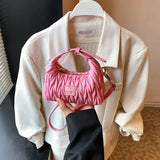 Mini Matelasse Ruched Crossbody Shoulder Bag for Kids & Girls Cute Designer Style Handbag
