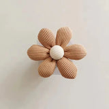 Flower Wall Hook Wooden Sticky Holder for Towel & Coats