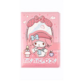 Sanrio B6 PU Leather Notebook Cute Character Journal with Lock Strap & Color Pages