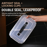 Airtight 3-Grid Fresh Food Storage Box with Removable Baskets