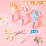 Kawaii Cute Cartoon Mini Scissors With Transparent Cover