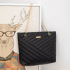 Quilted Chain Shoulder Tote Bag Elegant Women’s Fashion Handbag Lightweight Everyday Tote Purse SparkelsSparkels