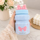 Cute Bow Ceramic Storage Jar with 3D Bow Lid