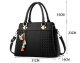 Elegant Premium Tote Handbag for Women Shoulder & Crossbody Bag with Tassel Charm Office, Travel & Everyday Style SparkelsSparkels