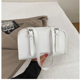 Minimalist Rectangular Shoulder Bag for Women Elegant PU Leather Crossbody Handbag SparkelsSparkels