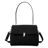 Women’s Elegant Pleated Shoulder & Crossbody Handbag Lightweight Fashion Tote Purse SparkelsSparkels