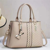 Luxury Bow Charm Ladies Handbag Premium PU Leather Shoulder & Tote Bag for Women SparkelsSparkels