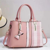Luxury Bow Charm Ladies Handbag Premium PU Leather Shoulder & Tote Bag for Women SparkelsSparkels