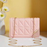 Luxury Quilted Chain Crossbody Shoulder Bag for Women Elegant PU Leather Handbag & Evening Purse SparkelsSparkels